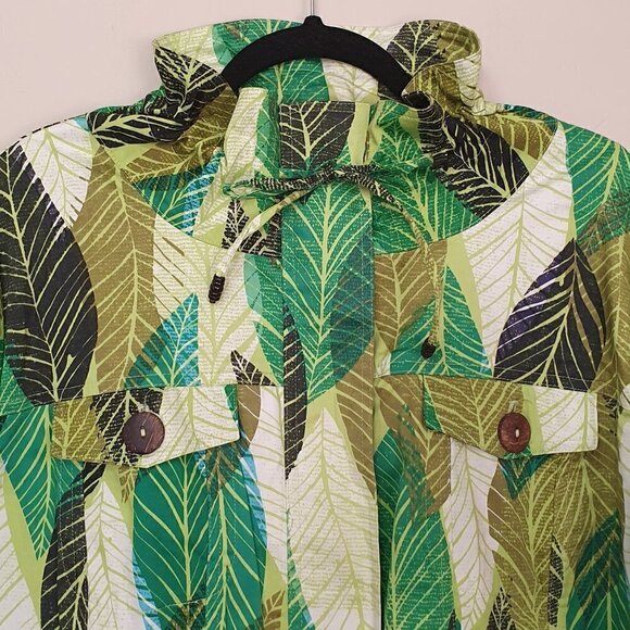 Berek Collective Works of Art to Wear Leaves Print Jacket - Picture 9 of 10